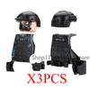 Military Soldiers Figures Weapons Building Blocks Accessories Two-color Guns Assault Sniper Rifles M16 M4 Model Bricks Toy Gift