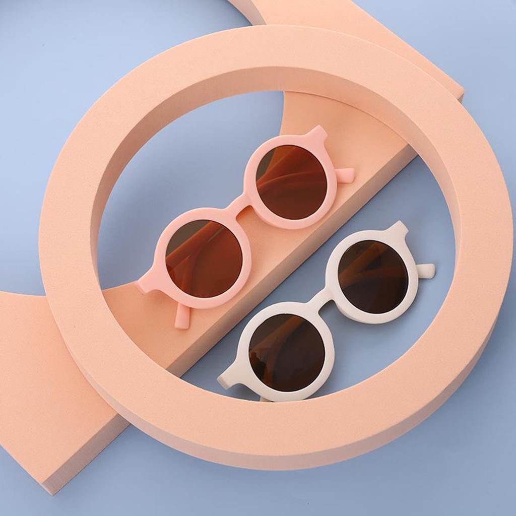 New Fashion Round Frame Candy Color Sunglasses Children's Beach Glasses