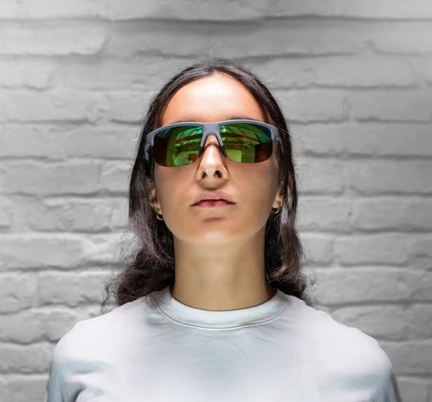 Sports High Contrast for EAGLE Matte [Alpina] Sunglasses, Mirror, Anti-Fog, Cycling/Running/Outdoor Use, Q-LITE, Midnight/Gray