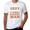 I Hate Being Sexy But I'm a Chubby Bearded Man T-Shirt Tops Basketball Graphic Tees Mens Designer Clothes