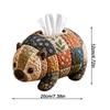 Tissue Cover Box DIY Kit Handmade Quilting Animal Design Quilted Napkin Holder for Women Men Beginner Night Stands Bathrooms
