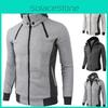 Mens Thick Warm Zip Up Hoodie With Soft Fabric And Comfortable Fit For Everyday Wear