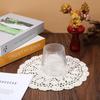 2 Pcs Lace Doilies for Tables Crochet Doilies Lace Table Handmade Crochet Round Cotton Doily for Kitchen Dining Room Wedding Cup Vase Decoration