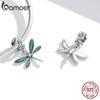 BAMOER Authentic 925 Silver Bohemian Dream Catcher Pendant Dragonfly Charm Fit Bracelet & Necklace DIY Jewelry Making
