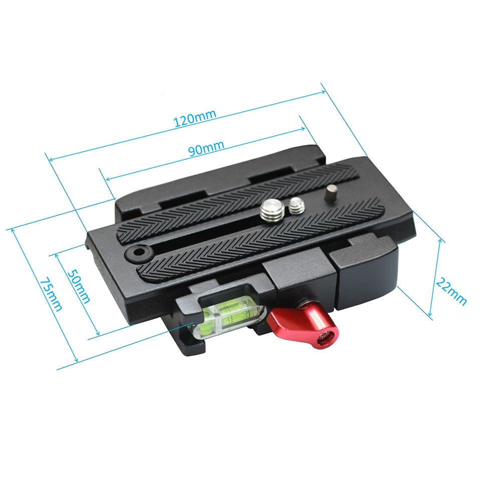 Quick Release Clamp Adapter + Quick Release Plate P200 Compatible for Manfrotto 501 500AH 701HDV 503HDV Q5