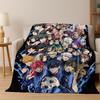 Cartoon BLUE LOCK Football Anime Isagi 3D Flannel Blanket,Warm and Cozy Soft Throw Blanket for Home Bedroom Bed Sofa Cover Kids