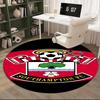 1 Stück runder Teppich Fc Wappen Design Gedruckter Runder Teppich, Teppich für Home Office, Runder Stuhlteppich, Dekorativer Teppich Fan Geschenke Weihnachtsgeschenk