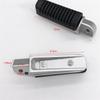 Aluminum Motorcycle Front Footrests Black Anti-Slip Motorcycle Pedals Easy Installation Motorbike Foot Pegs