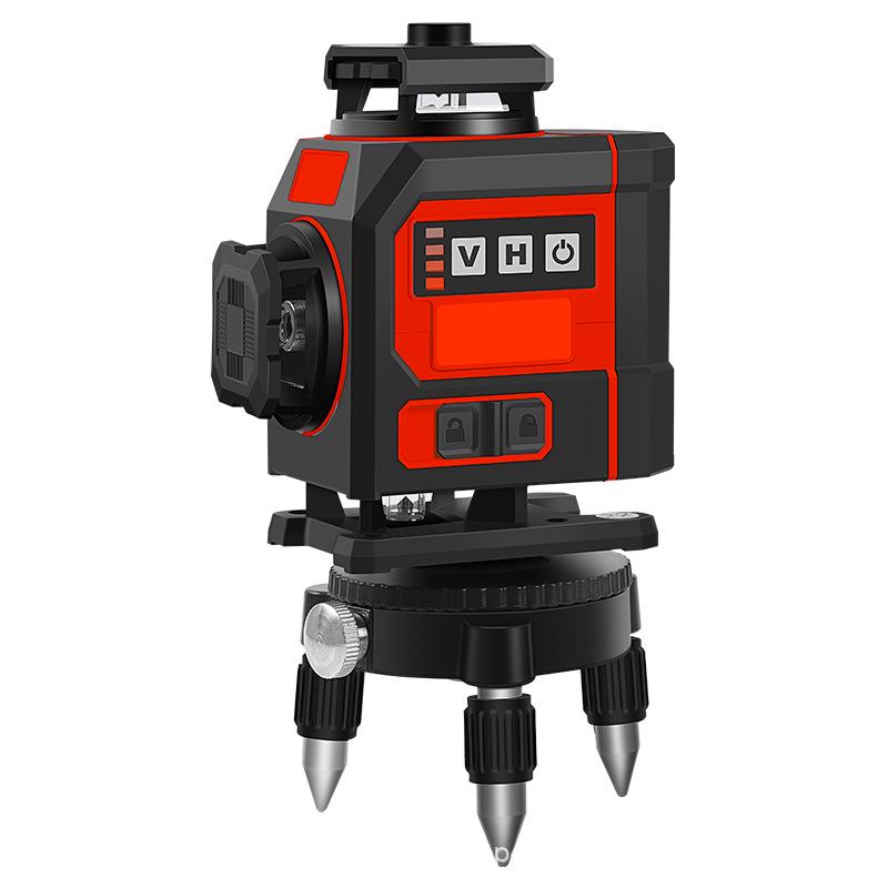 Hansheng Dual Color 12-Line Precision Laser Level for Outdoor Bricklaying and Tiling