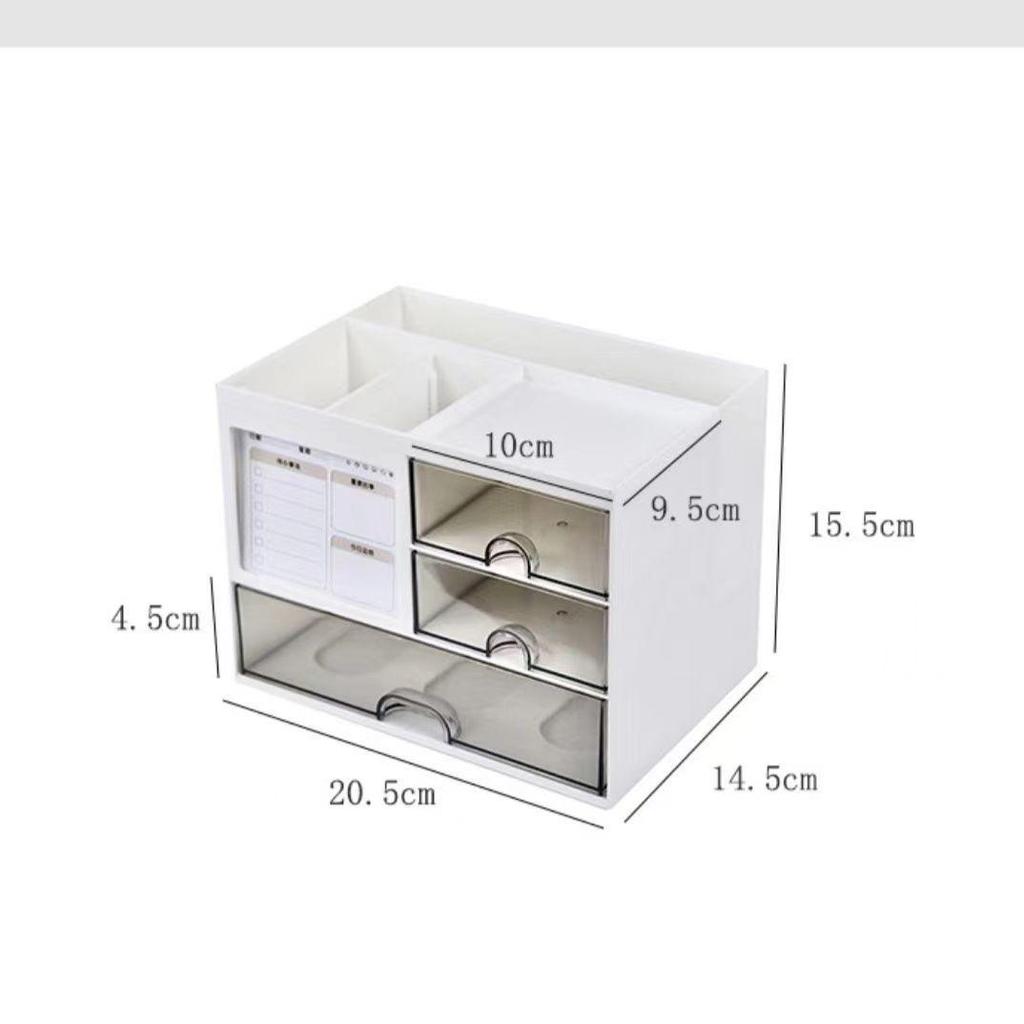 Desktop Acrylic Box Storage Pen Holder For Office Workstation