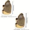 Sewing Thimbles, Adjustable Metal Sewing Thimble Rings, Finger Protectors for Handmade DIY, Bronze Metal Finger Shields