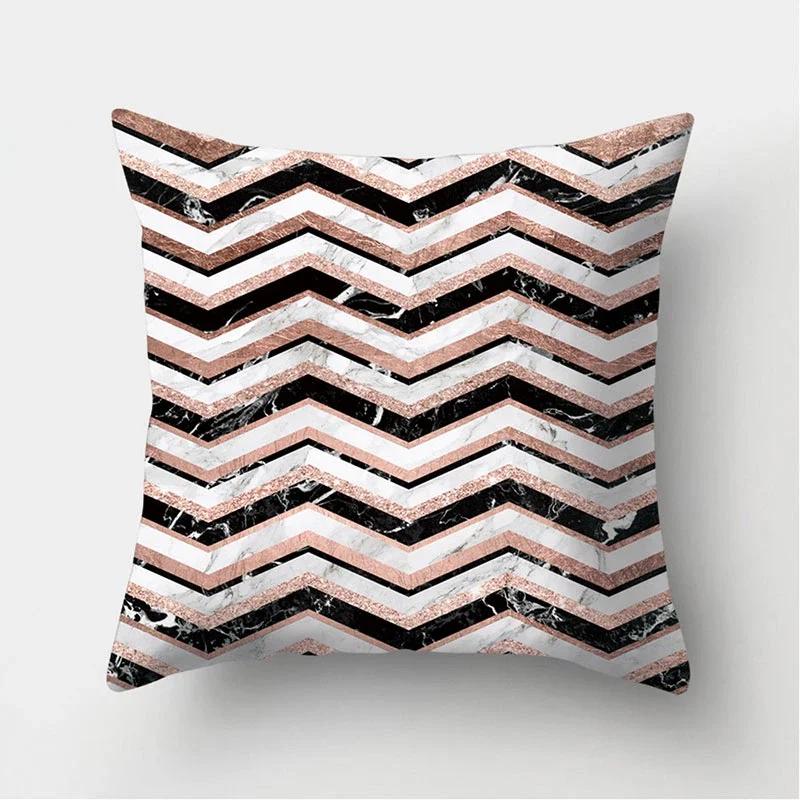 Marble Geometric Pattern Decorative Cushions Pillowcase Polyester Cushion Cover Throw Pillow Sofa Decoration Pillowcover