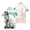 2026 Summer Hot Sale Fashion Idol Hatsune Miku T-shirt 3D Print Outdoor Fitness Hip Hop