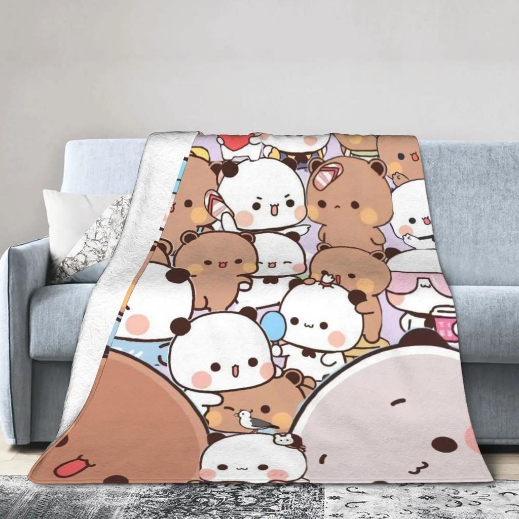 Super Soft Flannel Blanket for Girls and Boys Cute Bubu  Dudu Design Travel Throw for Sofa Couch Bed Cover