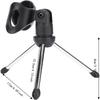 Black Mic Stand Holder Foldable Design Adjustable Tripod Stand Instrument stand  For Studio Use