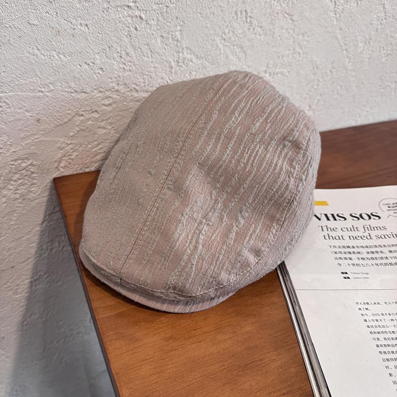 Casual Cotton Beret Hat For Women With Sunshade Breathability Summer Spring Autumn Wear
