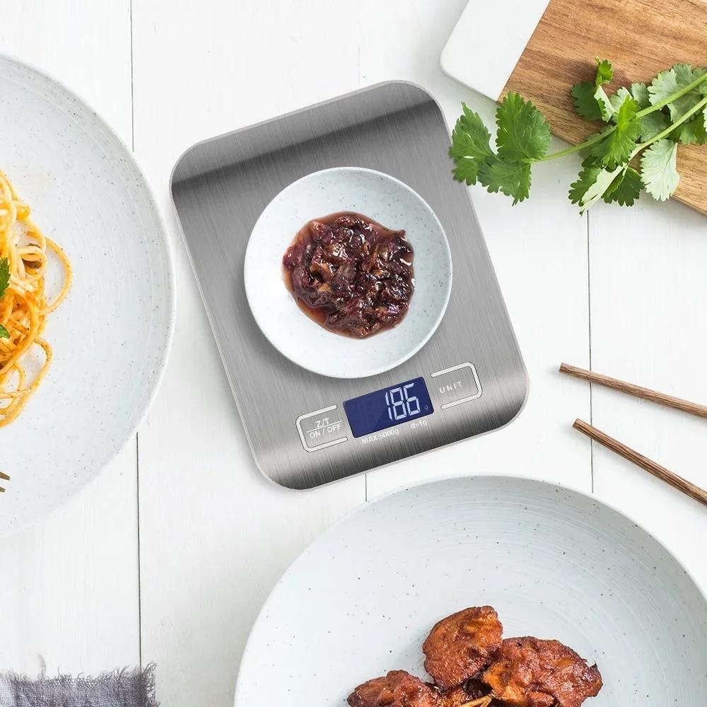 1g/0,1oz Edelstahl Elektronische Küchenwaage Schmuck Lebensmittel Snack Wägen Backwerkzeuge Haushalts Kochzubehör