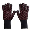 Hitzebeständige und hitzebeständige Grillhandschuhe mit fünf Fingern, wärmeisolierend, mikrowellengeeignet, mit Silikonbeschichtung.