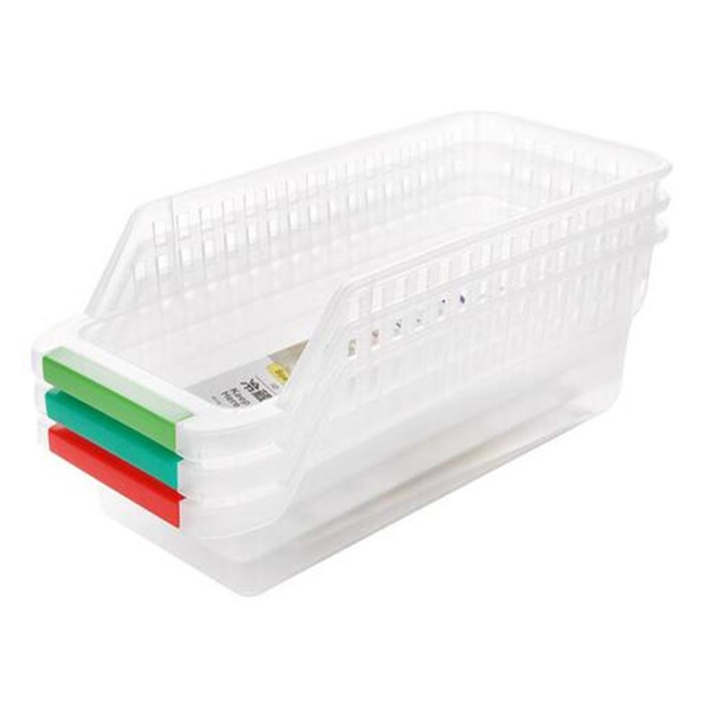 Creative Refrigerator Organizer Bins Pull Out Style Fridge Drawers Bins Bask 1 светло-желтого