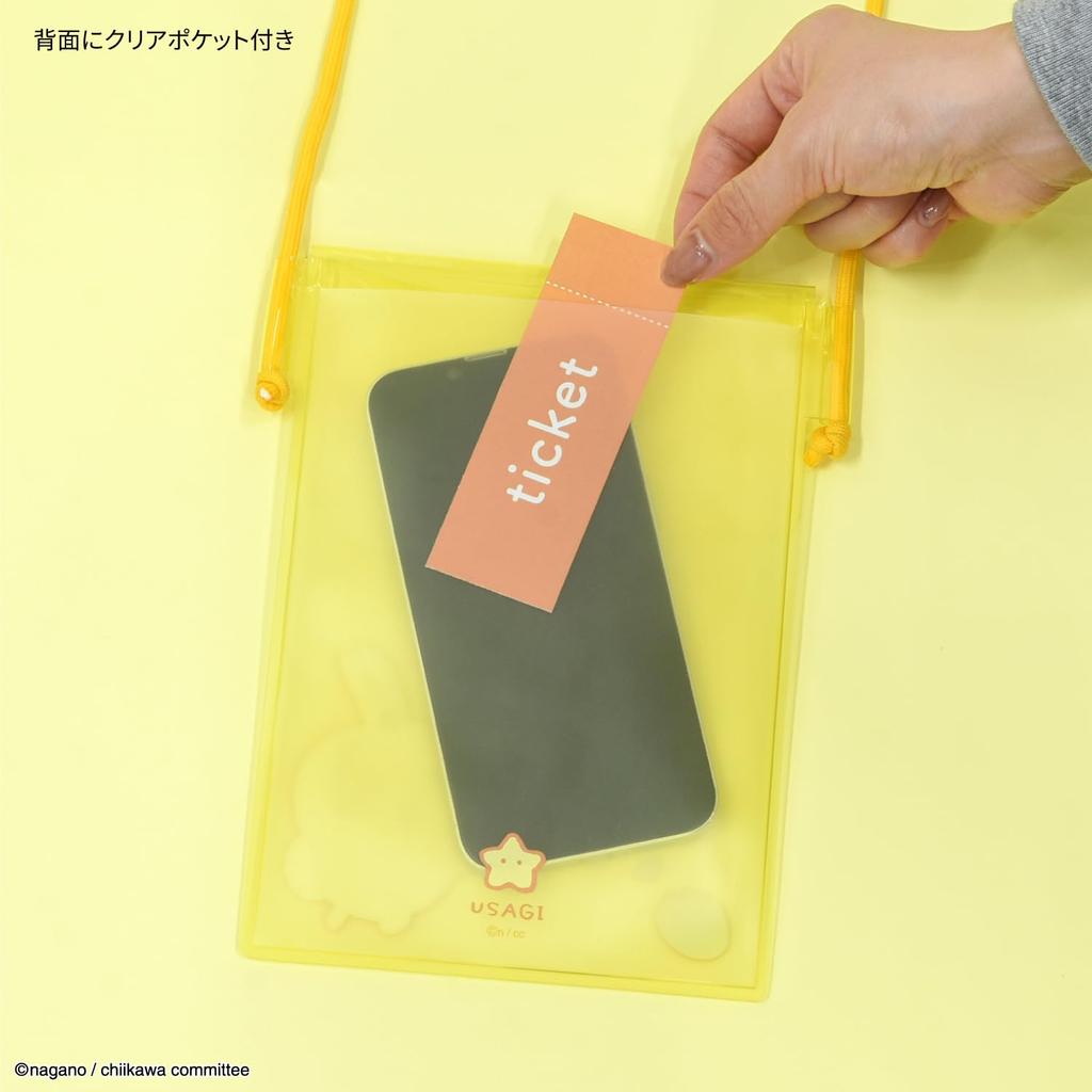 Gourmandies Chiikawa IIIpocket Clear Smartphone Pouch, Rabbit Design CK-72C