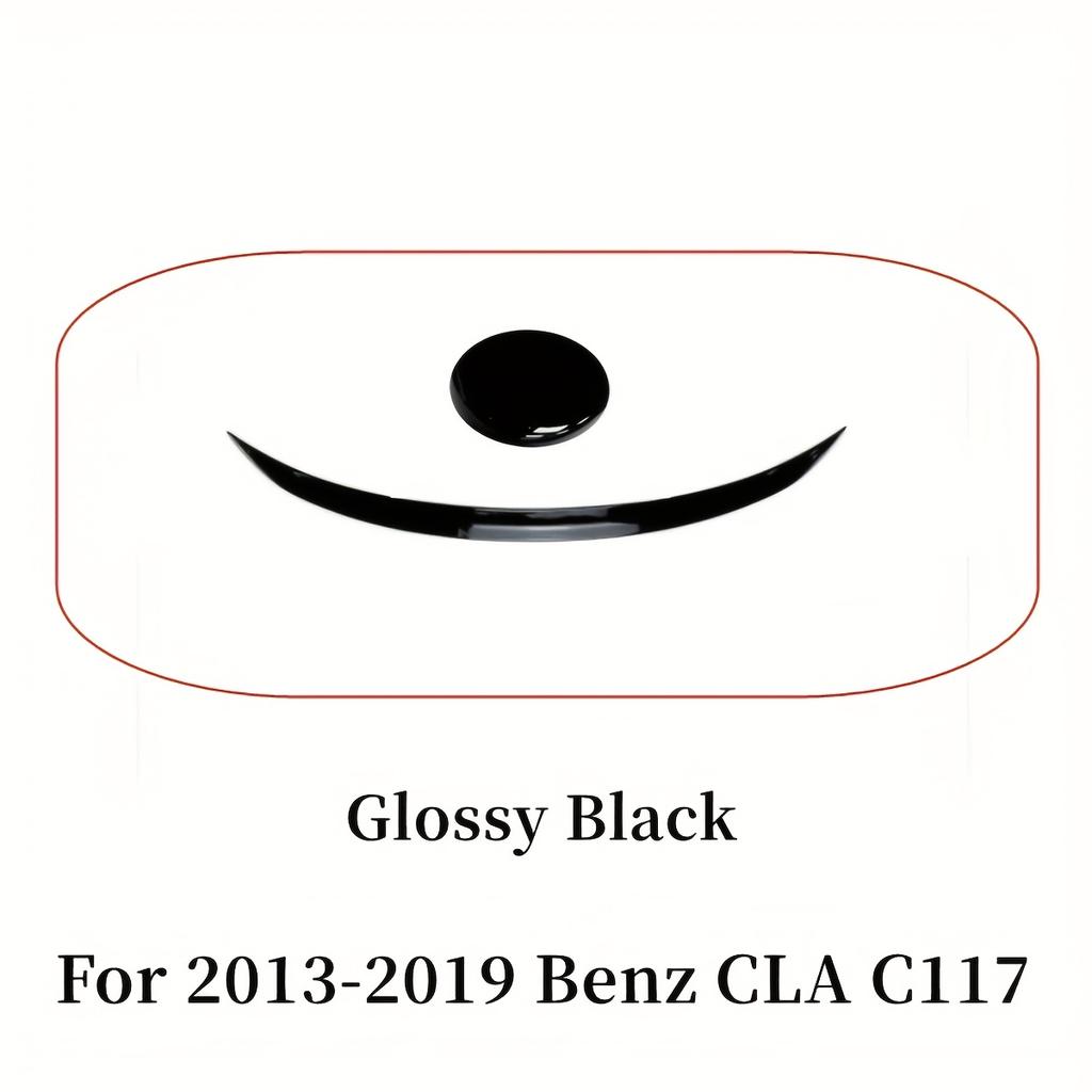Car Rear Trunk Spoiler Tail Wing For Mercedes Benz CLA-Class C117 CLA180 CLA200 2013-2019 Glossy Black Rear Roof Spoiler Wing