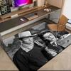 1pz Tappeto John Wayne e la Cowgirl Western per Soggiorno Camera da Letto Casa Decorazione Divano, Tappetino Antiscivolo per Giochi Bambini