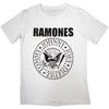 White Classic Ramones Band T-Shirt Cotton Graphic Tee Men Women Summer Streetwear