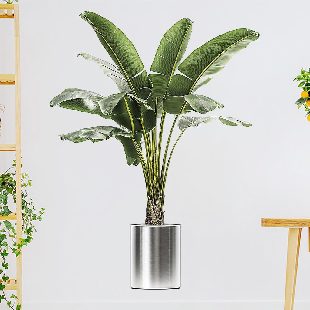 Green Plant Sticker Potted Plant Wall Sticker Home Shopping Mall Window Decoration Sticker Pvc Self-Adhesive Waterproof Customizable Pattern