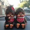 Plush Monchichi Pendant Cartoon Doll Toy Bag Pendant 20cm Monchhichi Dress Up Doll Children'S Birthday Gift Plush Toy Party Gift
