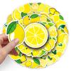 50pcs Lemon Graffiti Cartoon Fruit DIY Stickers for Phone Case & Suitcase - Waterproof