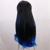 Hashibira Inosuke Cosplay Demon Slayer Kimetsu No Yaiba Black Blue Ombre Heat Resistant Hair Men Women Role Play Costume Wigs