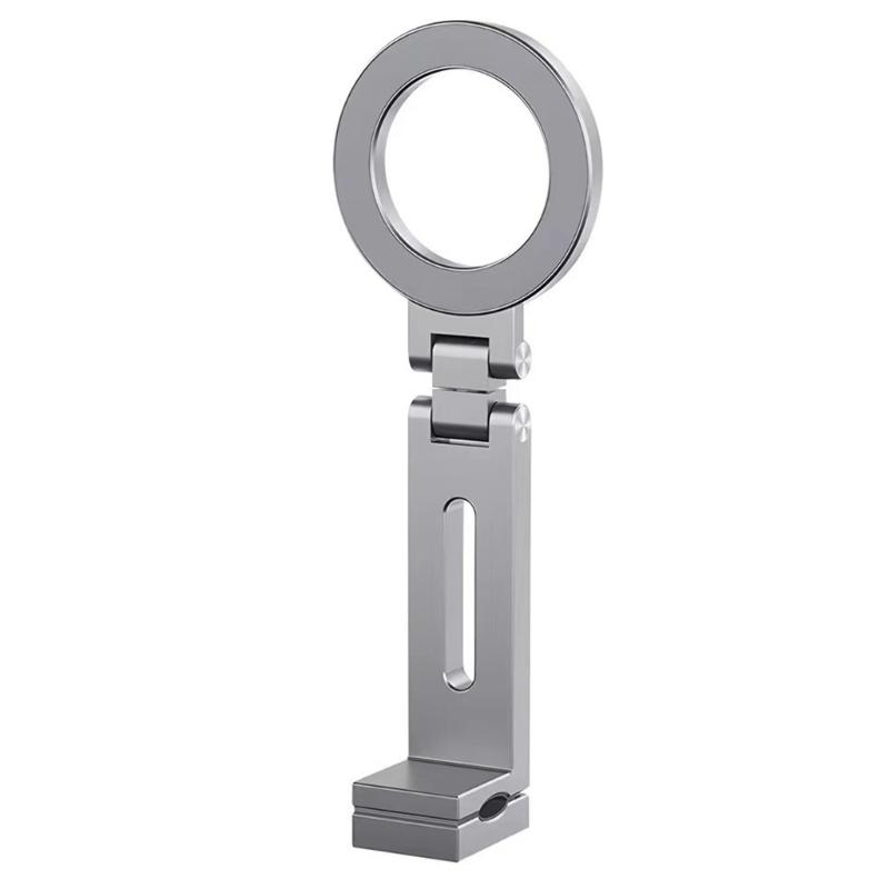 Portable Phone Mount Stand for Airplanes Train Desktop Use Magnetic Holder Adjustable Stand Foldable Hands Less Viewing