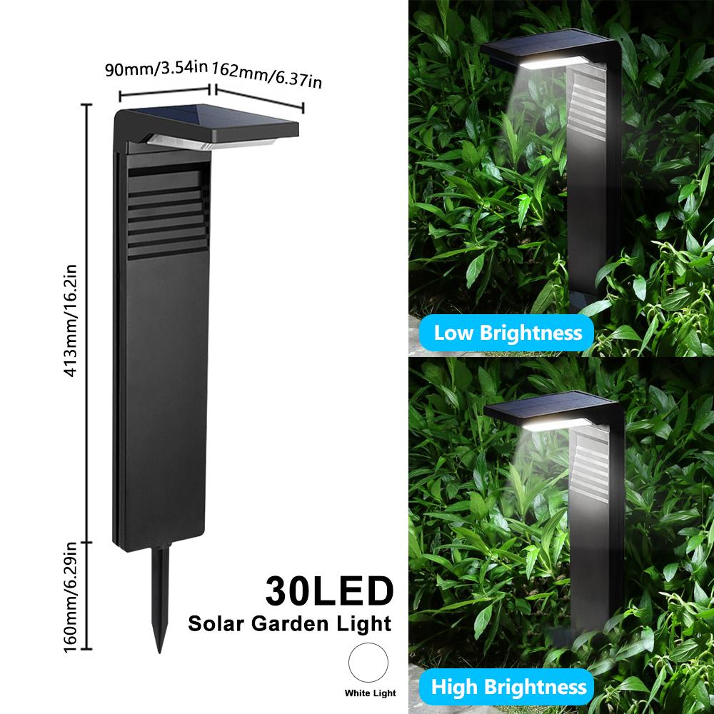 

2PCS Solar Courtyard Lights Garden Waterproof Bright Solar Lights Outdoor Solar Landscape Decor Path Patio Walkway 2pc