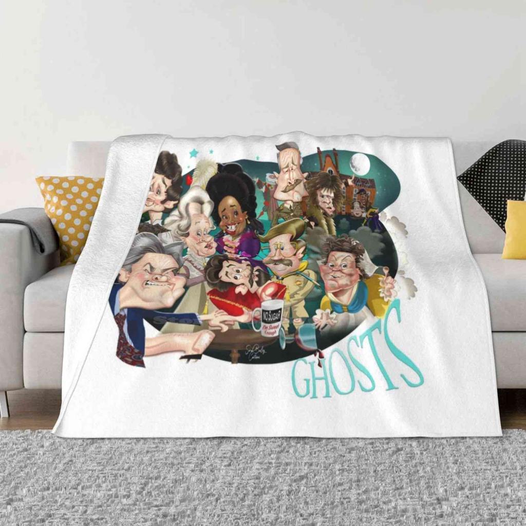 Ghosts Blanket Soft Warm Travel Portable Blanket Ghosts Comedy Idiots Assemble Pat Thomas Horrible History