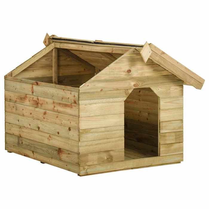 VidaXL Niche de Jardin Toit Ouvrant Poulailler Chenil Bois de Pin Imprégné 45151