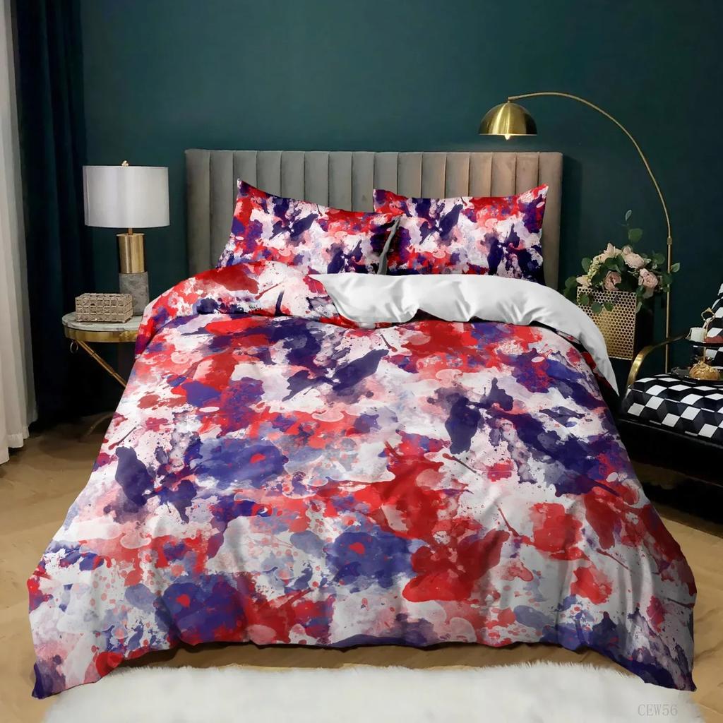 Dynetrekksett med nasjonalflagg King Size Kreativt sengetøy med amerikansk flagg for tenåringer voksne Mikrofiber Enkelt Dobbel Dynetrekk