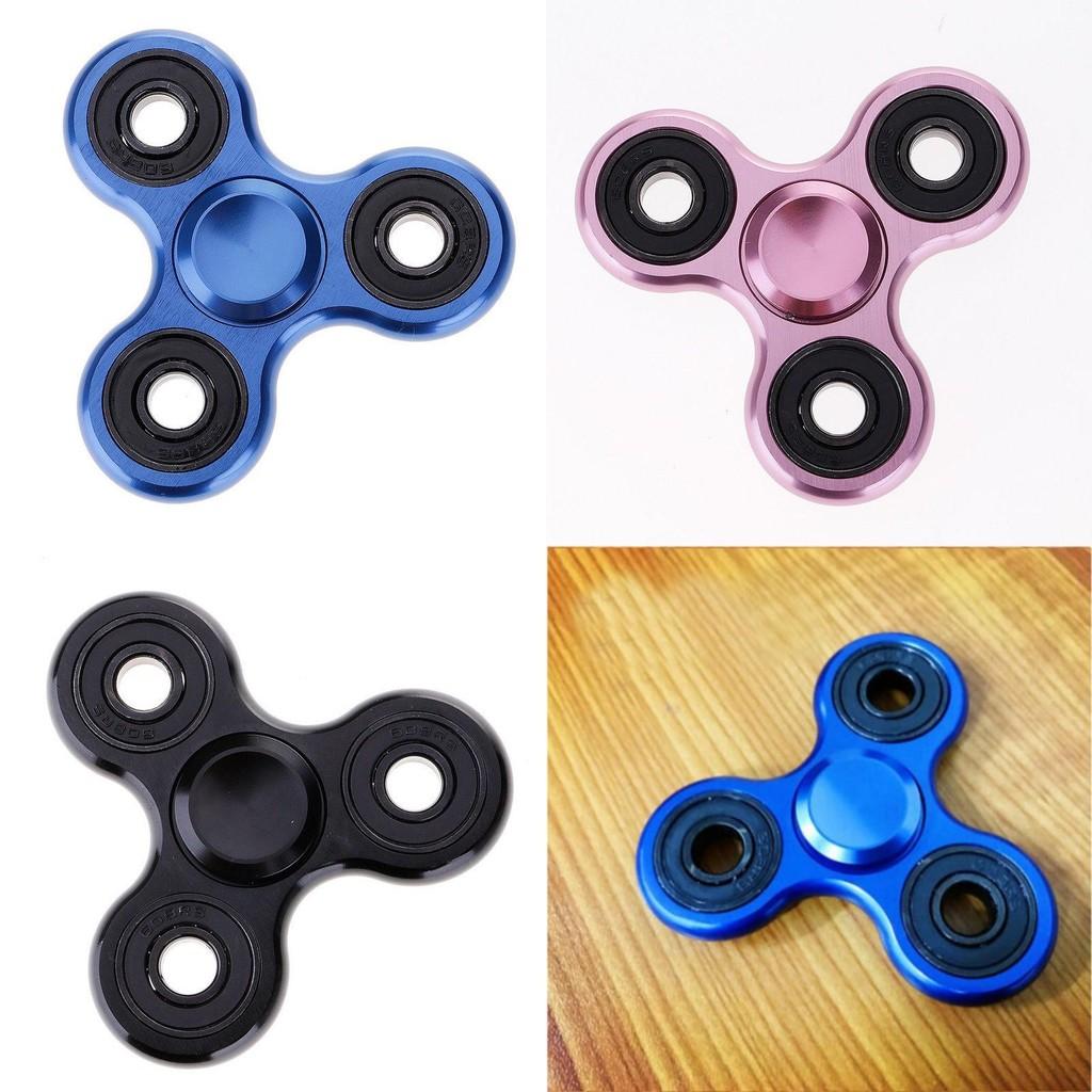 Premium Aluminum Alloy Tri-spinner Silent Bearing Metal Fidget Toy Stress Relief