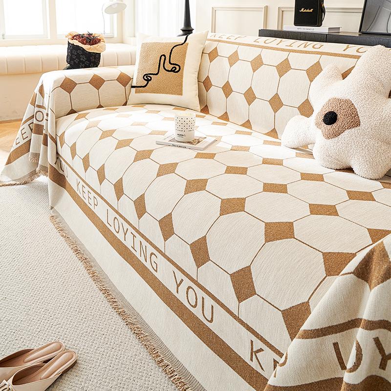 Chenille Four Seasons Universal Non-Slip Sofa Cover Cover Cloth Nordic High-Grade Sofa Cover Universal Cover Dustproof Sofa Slipcover