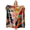 Cool Contrast Tiger Print Flannel Blanket Soft Nap Air Conditioner Throw Home