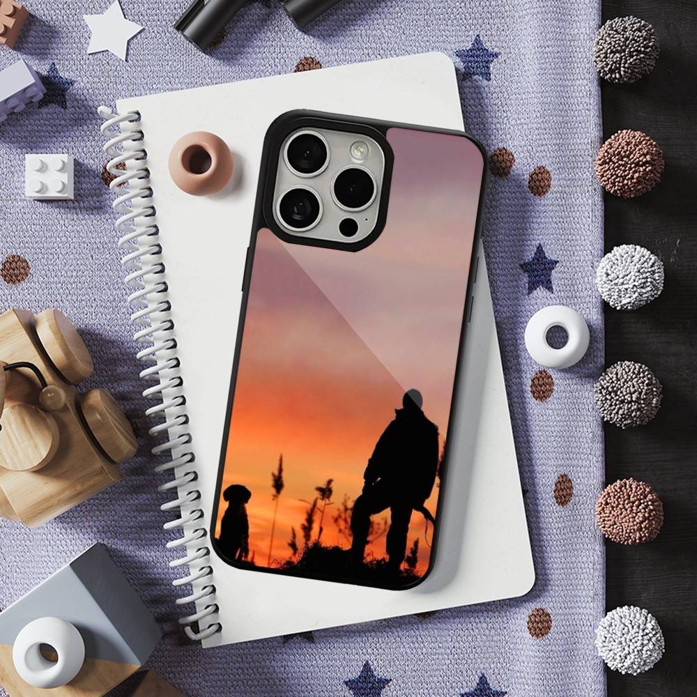 Hunter Dog For iPhone 15,Mini,13,Max,11,12,Pro,16,17,14,Plus,For Magsafe,Magnetic Wireless Charging Case