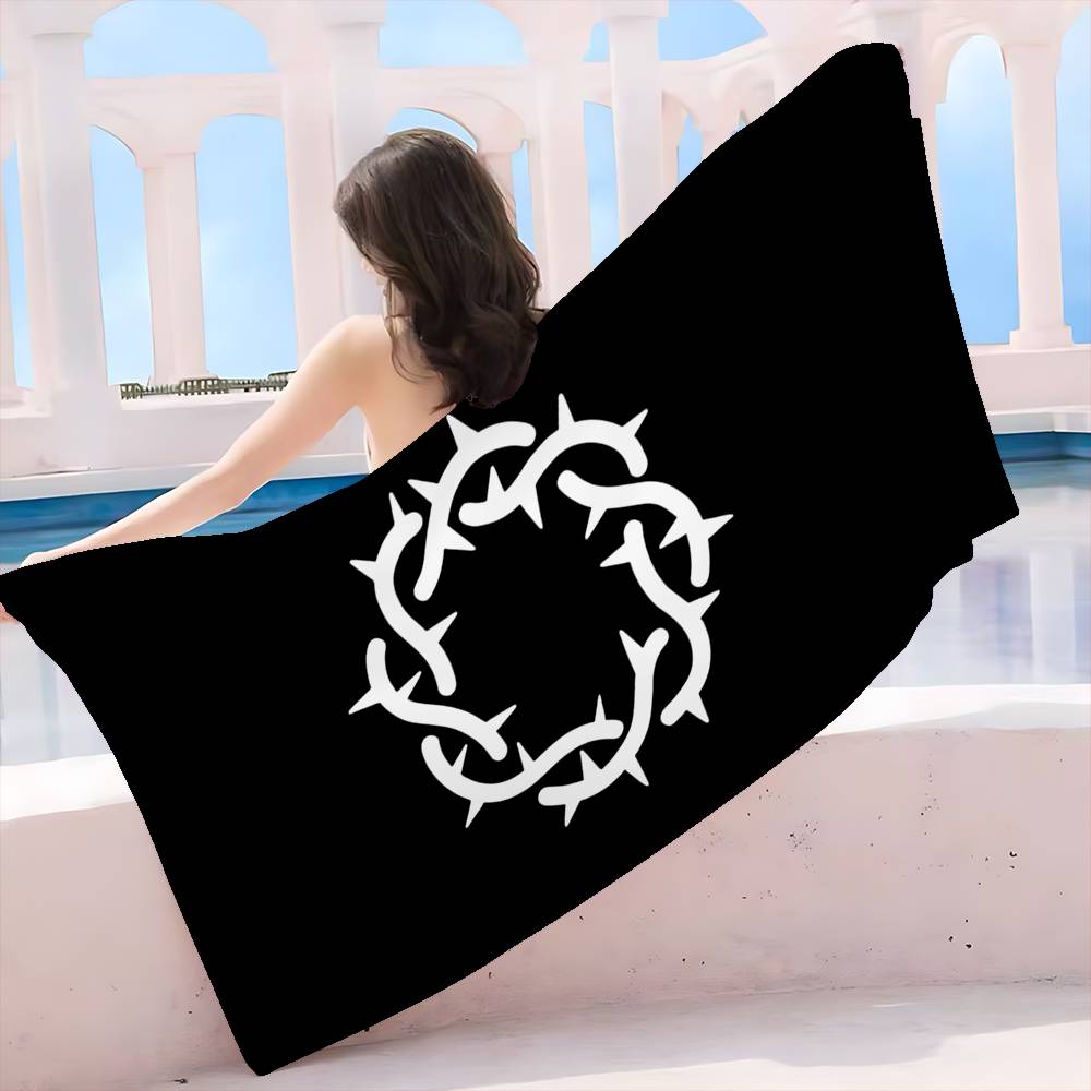 Band B-Bad O-Omens Anime Beach Swimming Towel Soft Absorbent Washcloth Children's Gifts for Kids Travel Camping Gym