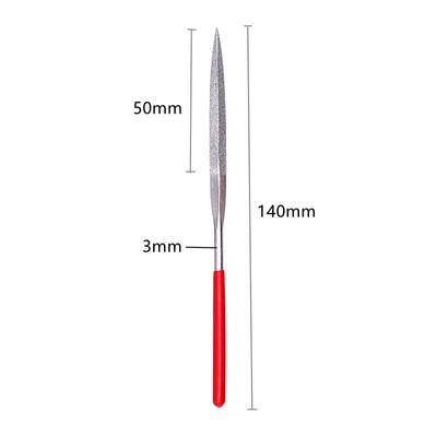 Used for Stone, Glass, Metal Carving Craft, Hand Tool, Needle File Set, 10 Piece Diamond Needle File Set, 3x140mm Mini Needle