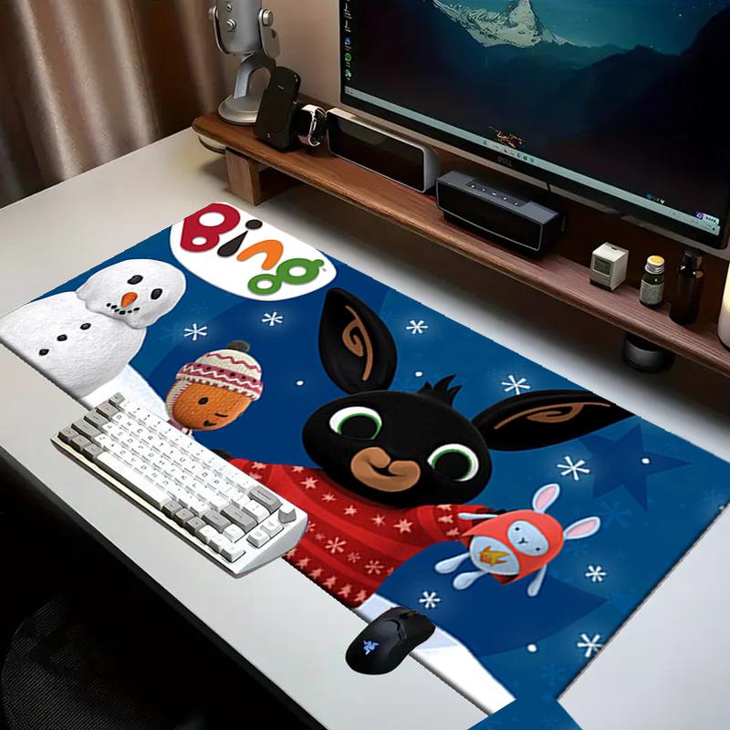 Rainbow Bing Friends Singing   Mouse Pad Office Desk Mat, Gaming Mouse Pad Mousepad, Keyboard pad,Heavy-Duty Non-Slip Rubber Backing, Gift