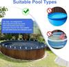 6/12PCS Stainless Steel Pool Cover Clips With Plastic Handles Windproof Scratch-Resistant Spring Clips Organization Tools