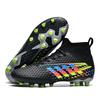 Adult High-top Football Shoes Men's and Women's New Students AG Spike Competition TF Professional Broken Nail Training Football Shoes