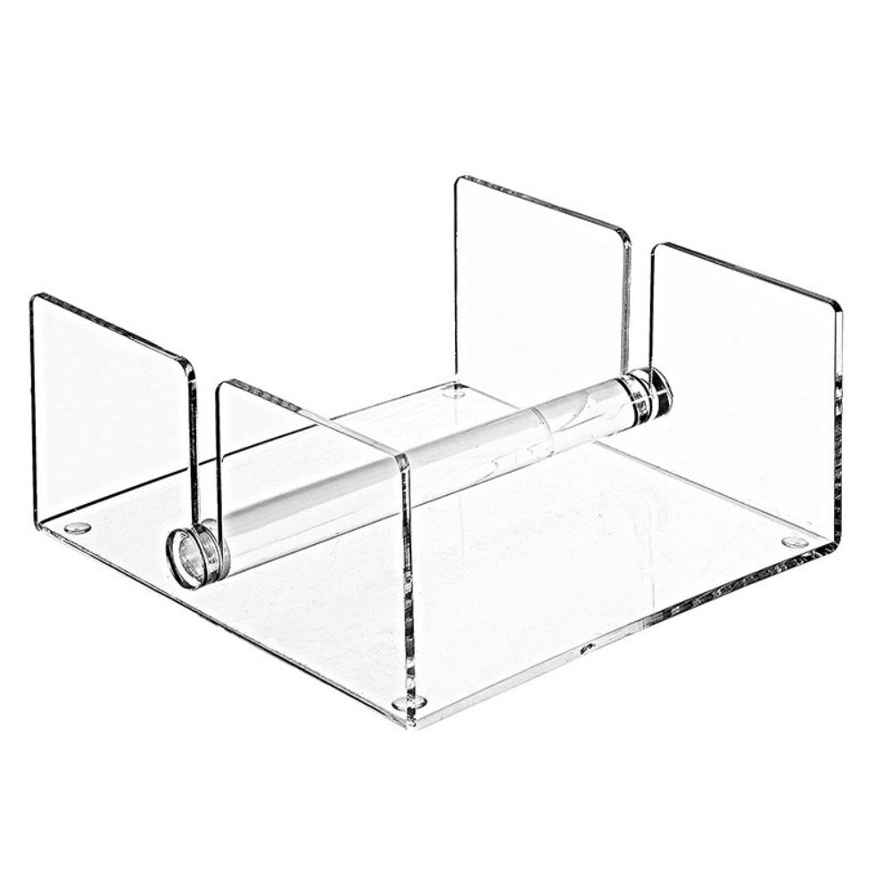 

Large Capacity Guest Towel Storage Tray Central Acrylic Bar Clear Napkin Dispenser Table чистий