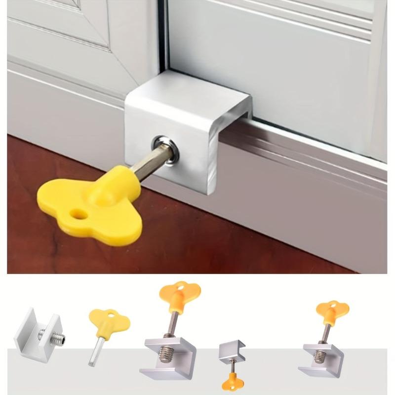 3pcs Aluminum Alloy Window Lock Stopper Sliding Window Anti-theft Lock Window Sliding Door Safety Doors Lock
