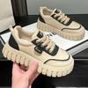 Spring and Autumn New Sports and Leisure Ins Platform Leather Single Shoes Board Shoes