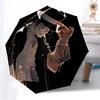 1pc Michael Jackson Automatic Folding Umbrella, Portable Collapsible Design, Casual Outdoor Accessory L1202007