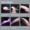 160Pcs Nail Extension Natural Fit Clear Nail Forms With Multiple Sizes For Perfect Nail Extension Comfort And Easy Use
